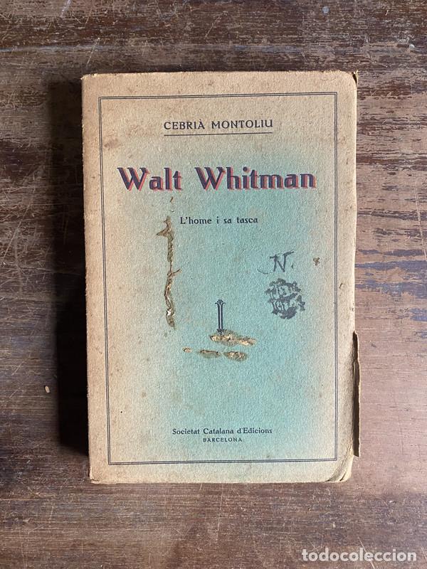 Libros de segunda mano: Walt Whitman (en catalan) - Montoliu Cebria - Foto 1