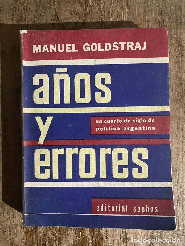 Libros de segunda mano: A&ntilde;os y errores - Goldstraj Manuel