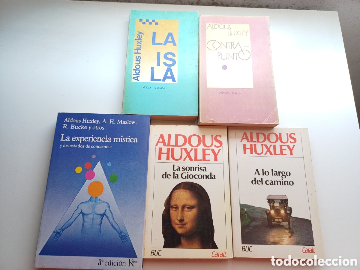 Libros de segunda mano: Lote Aldous Huxley: La experiencia m&iacute;stica, Contrapunto, La Isla, La sonrisa de la Gioconda...