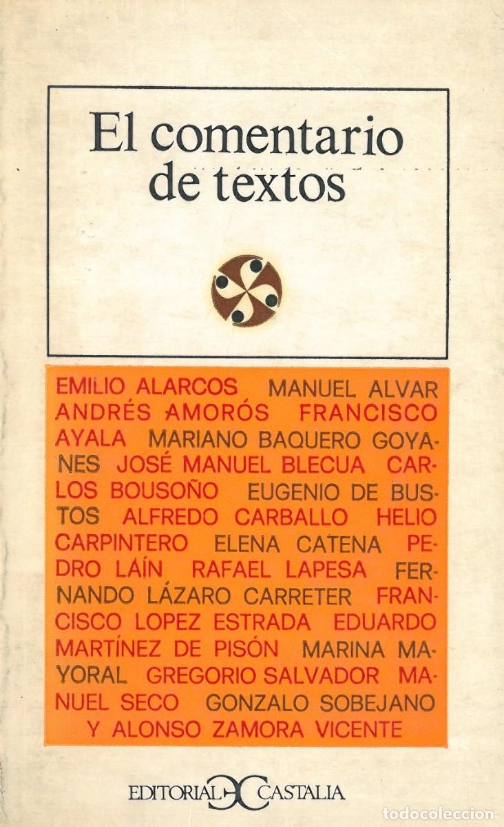 Gebrauchte B&uuml;cher: El comentario de textos - Varios autores