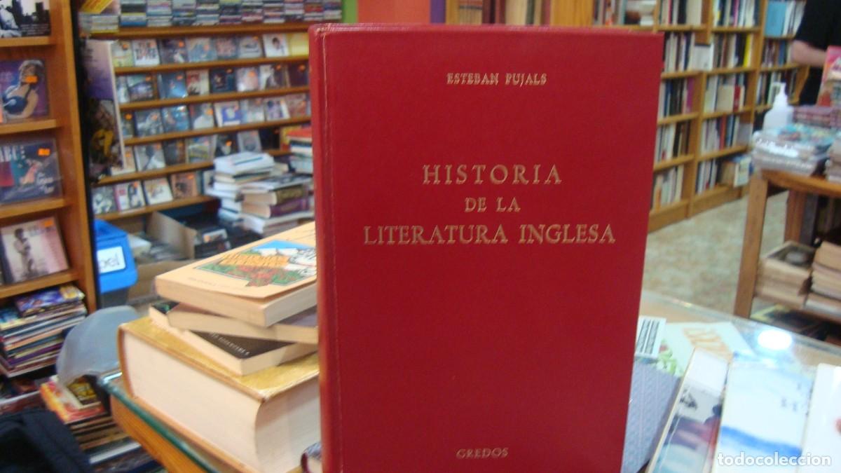 Libros de segunda mano: Historia de la Literatura Inglesa. Esteban Pujals. Editorial Gredos, 1984