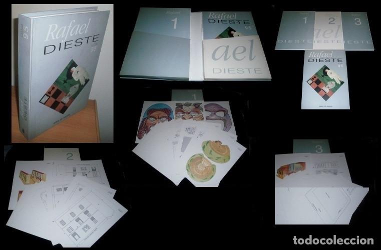 Libros de segunda mano: �F3132 - RAFAEL DIESTE. [LIBRO+3 CARPETAS CON LAMINAS RECORTABLES PARA COLOREAR Y MONTAR]. GALICIA.
