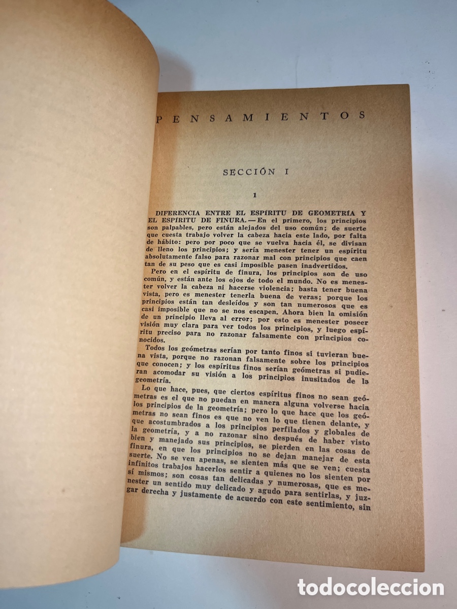Libros de segunda mano: LIBRO. Pascal. Pensamientos. Colecci&oacute;n Austral. 1940 - Foto 2