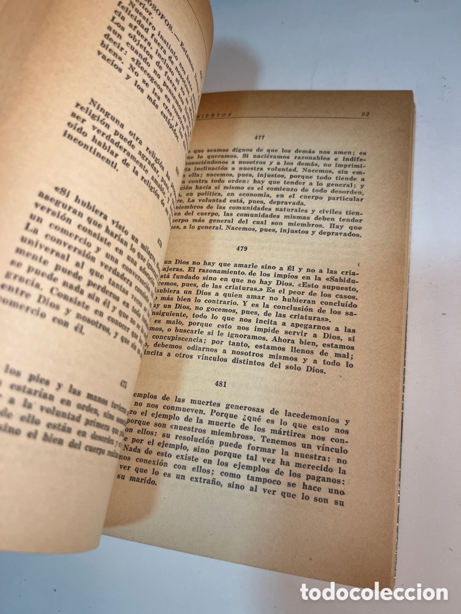 Libros de segunda mano: LIBRO. Pascal. Pensamientos. Colecci&oacute;n Austral. 1940 - Foto 3