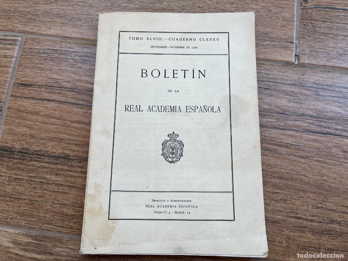Libros de segunda mano: BOLET&Iacute;N DE LA REAL ACADEMIA ESPA&Ntilde;OLA - DICIEMBRE 1968 - MEN&Eacute;NDEZ PIDAL