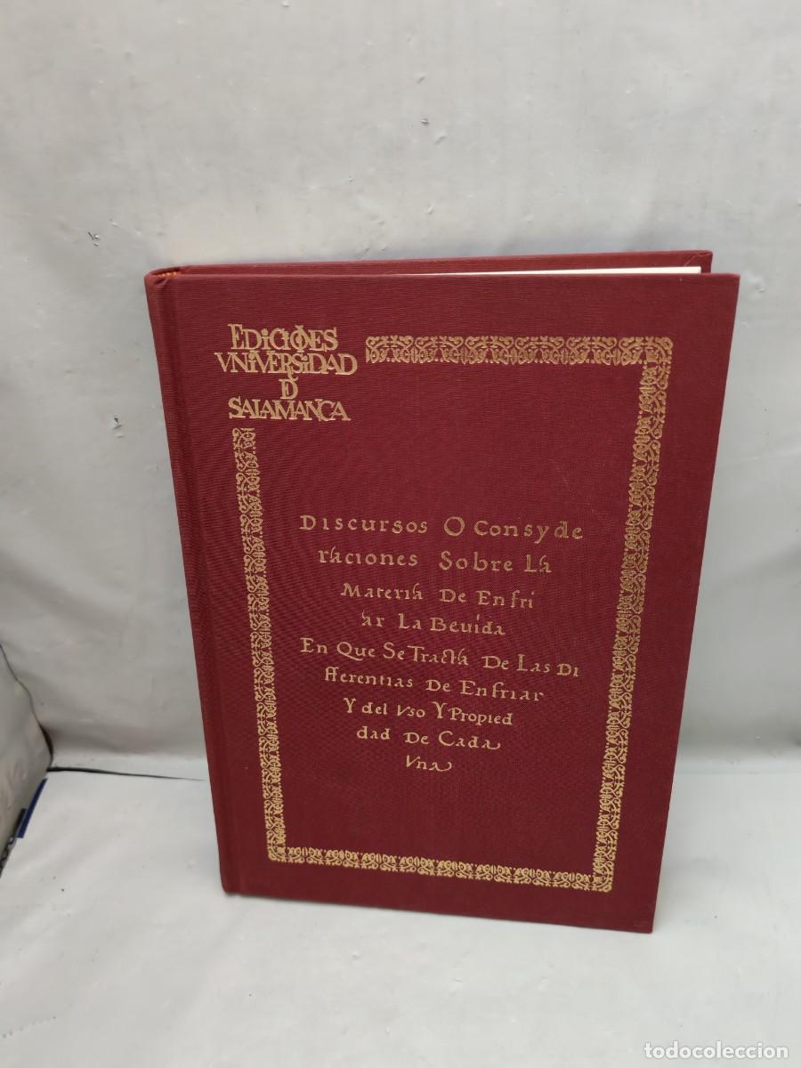 Libros de segunda mano: Discursos o consyderaciones sobre la materia de enfriar la bevida (1&ordf; edici&oacute;n, INCLUYE FACS&Iacute;MIL)