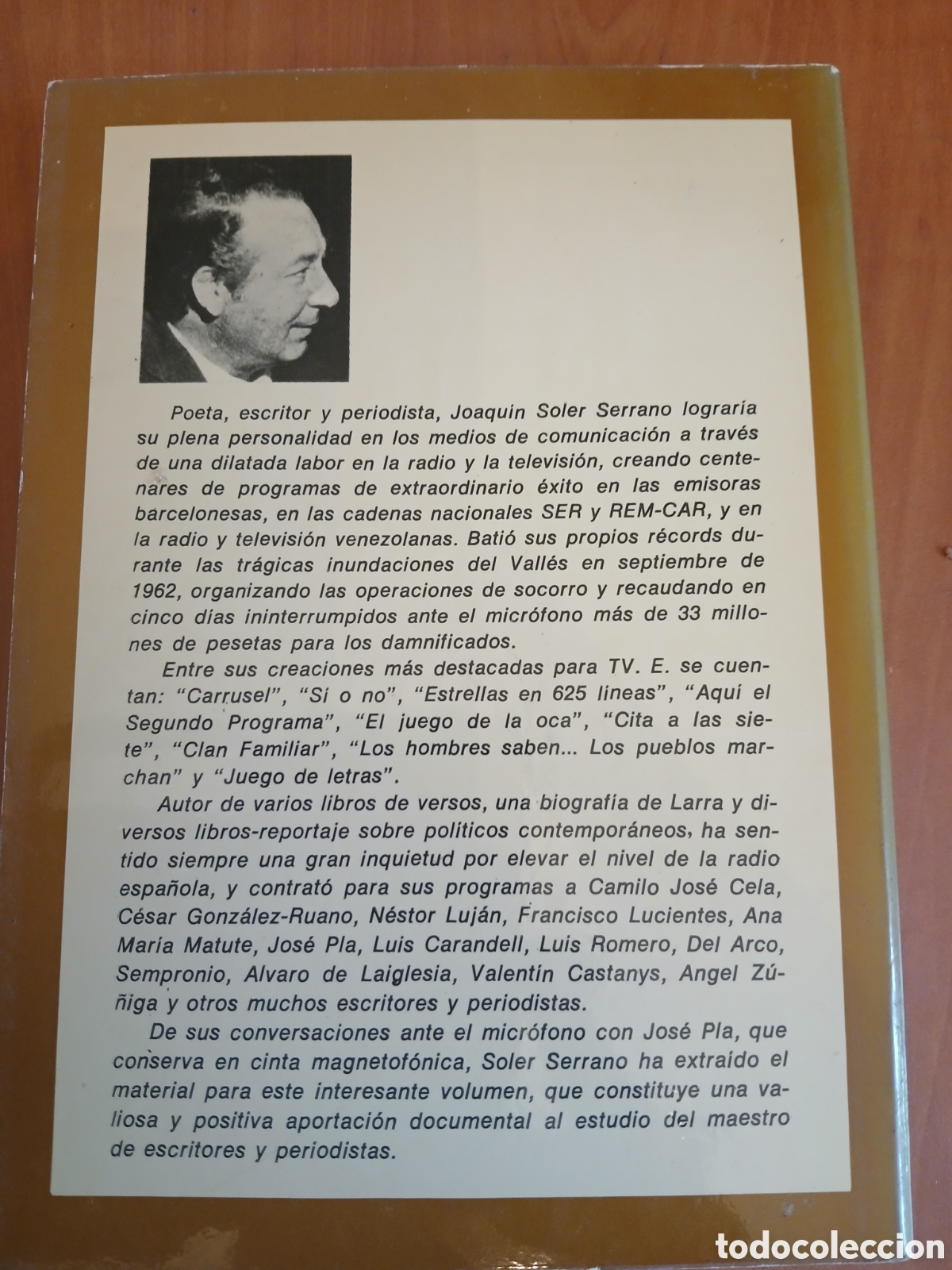 Libros de segunda mano: Conversaciones con Jos&eacute; Pla. Joaqu&iacute;n Soler Serrano. - Foto 2