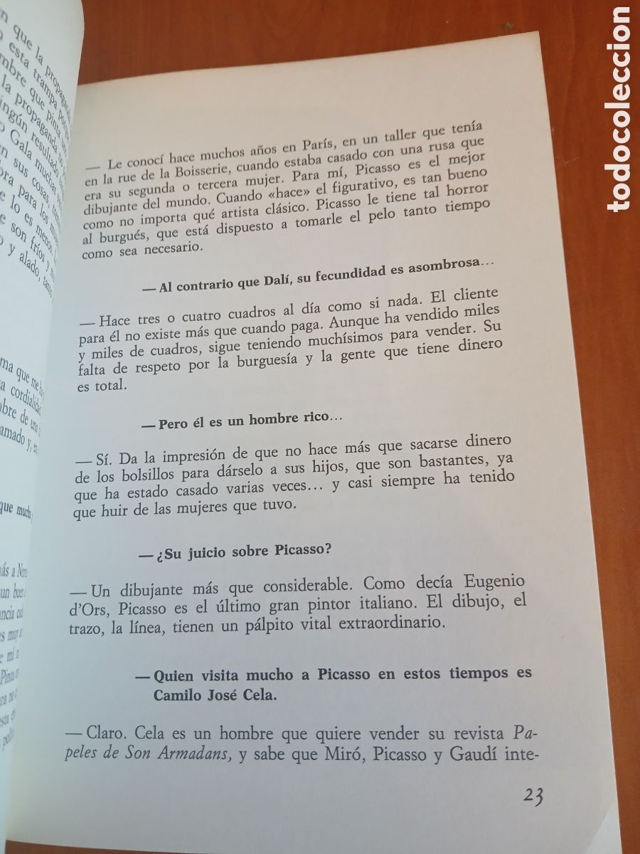 Libros de segunda mano: Conversaciones con Jos&eacute; Pla. Joaqu&iacute;n Soler Serrano. - Foto 11