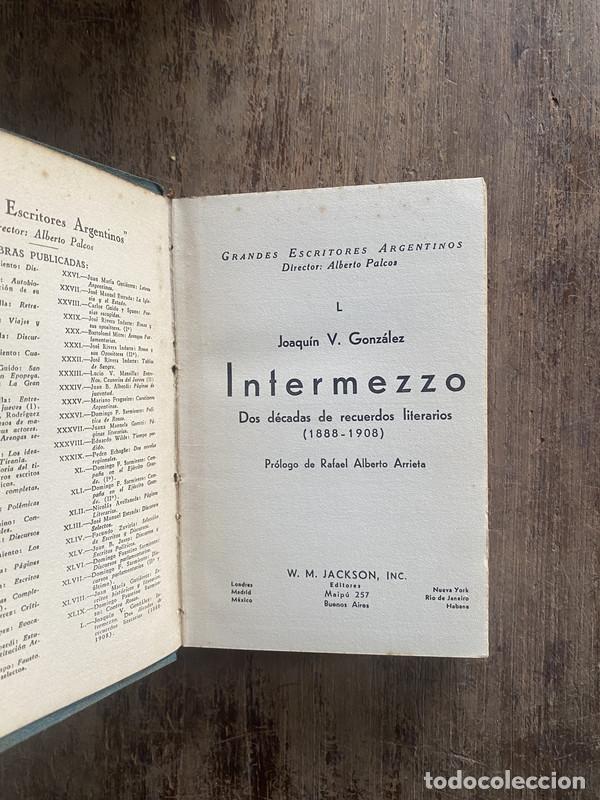 Libros de segunda mano: Intermezzo - Gonzalez, Joaquin V. - Foto 1