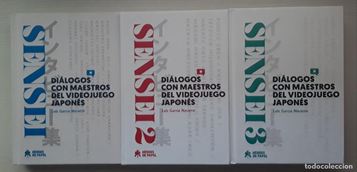 Libros de segunda mano: SENSEI. DI&Aacute;LOGOS CON MAESTROS DEL VIDEOJUEGO JAPON&Eacute;S. LUIS GARC&Iacute;A NAVARRO. TRES TOMOS.