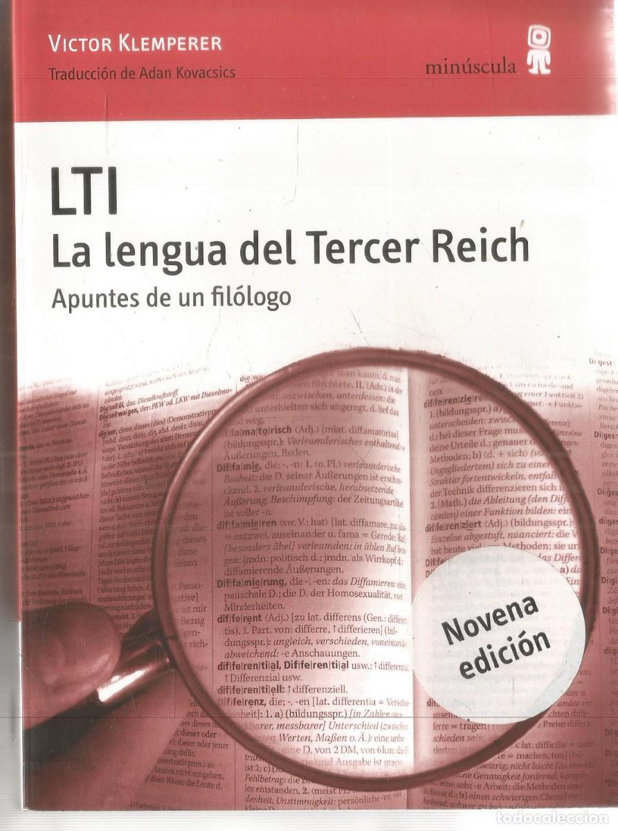 Libros de segunda mano: VICTOR KLEMPERER. LTI LA LENGUA DEL TERCER REICH. MINUSCULA