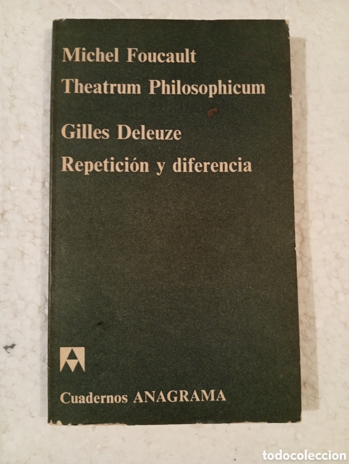 Libros de segunda mano: FOUCAULT. THEATRUM PHILOSOPHICUM. DELEUZE. REPETICI&Oacute;N Y DIFERENCIA. ANAGRAMA 1972