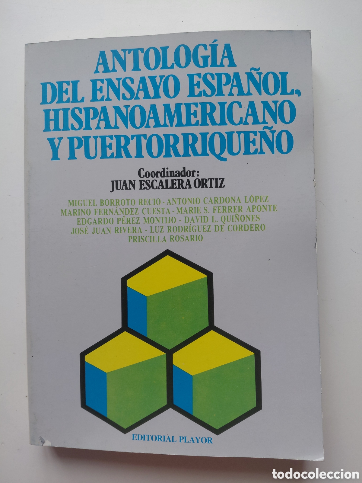 Gebrauchte B&uuml;cher: ANTOLOGIA DEL ENSAYO ESPANOL HISPANOAMERICANO Escalera Ortiz, . Editorial Playor 1986 in 4 Mayor 4