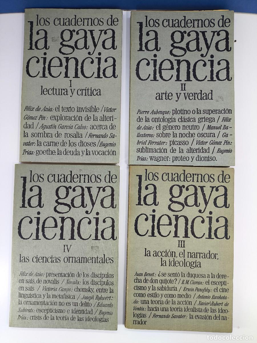 Second hand books: LOS CUADERNOS DE LA GAYA CIENCIA. I-II-III-IV / 1975-76