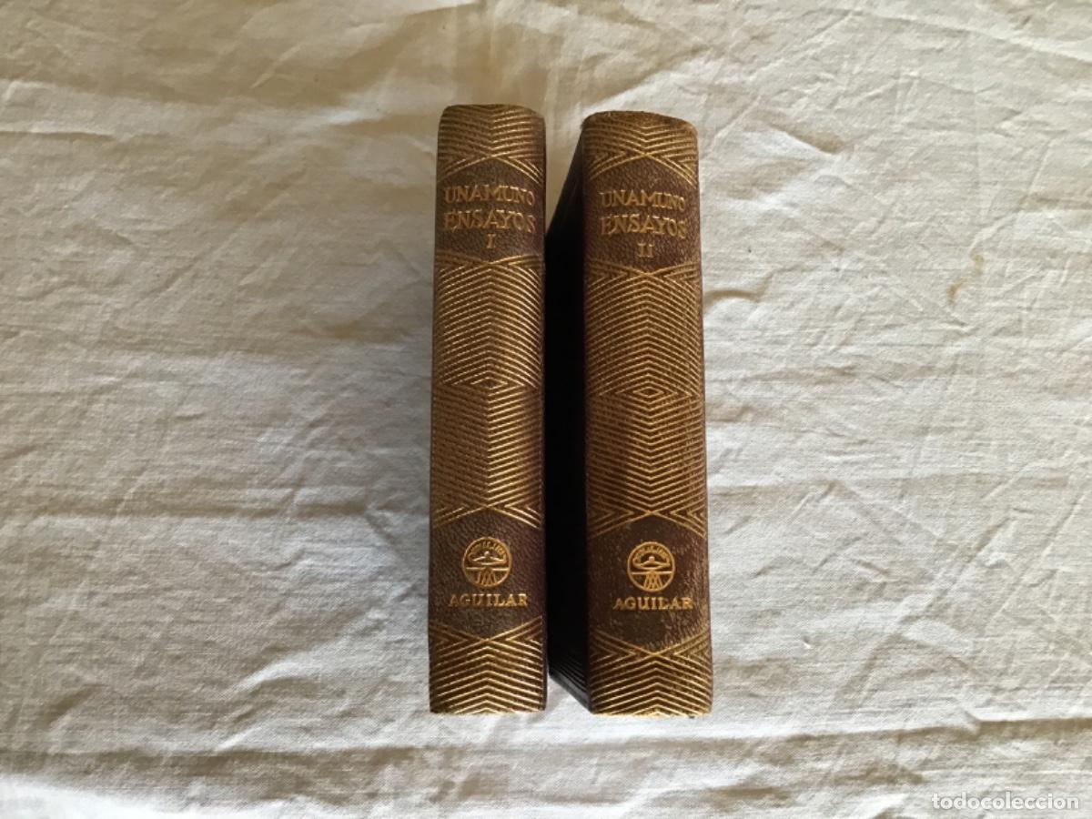 Libros de segunda mano: Unamuno: Ensayos, tomos I y II, Ed Aguilar, 1951