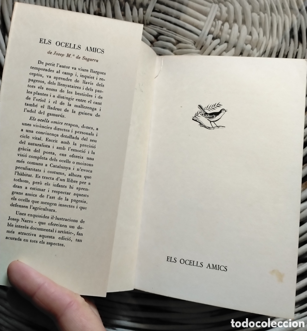 Libros de segunda mano: Els Ocells Amics, J.M. de Sagarra - Foto 3
