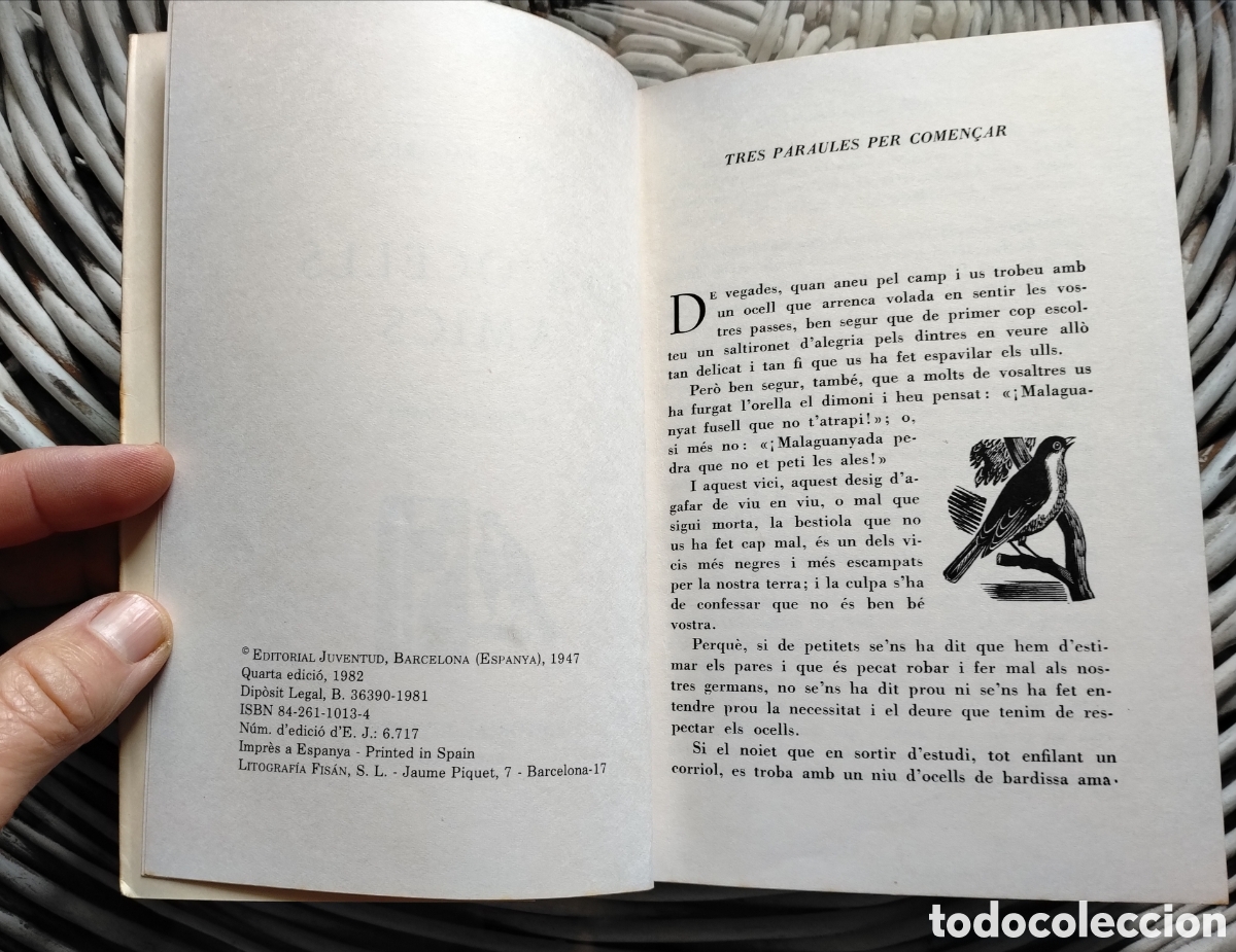 Libros de segunda mano: Els Ocells Amics, J.M. de Sagarra - Foto 4