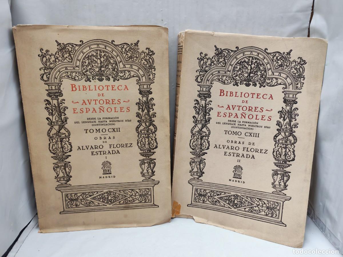 Libri di seconda mano: Obras de &Aacute;lvaro Fl&oacute;rez Estrada, Tomos I y II (1&ordf; edici&oacute;n, Col. Biblioteca de Autores Espa&ntilde;oles)