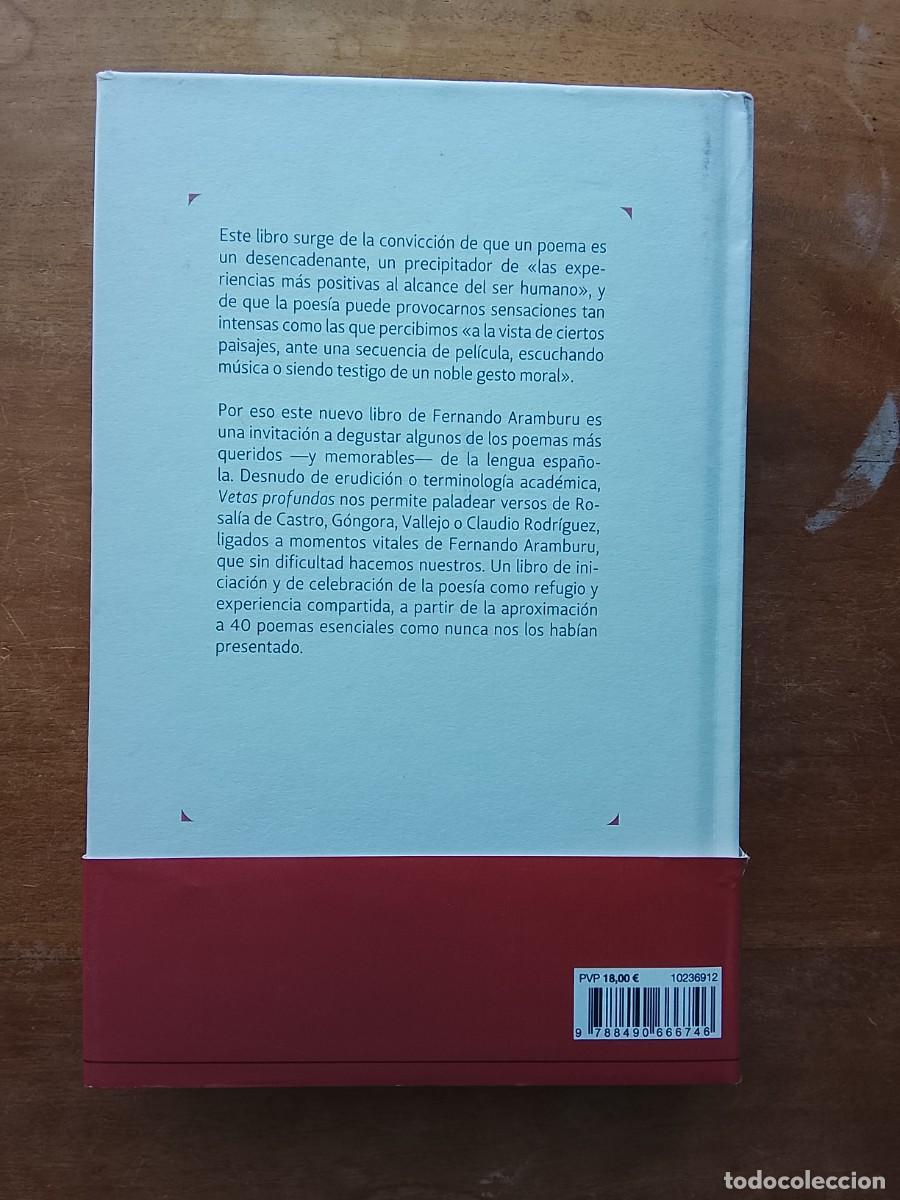 Libros de segunda mano: Fernando Aramburu, Vetas profundas - Foto 6