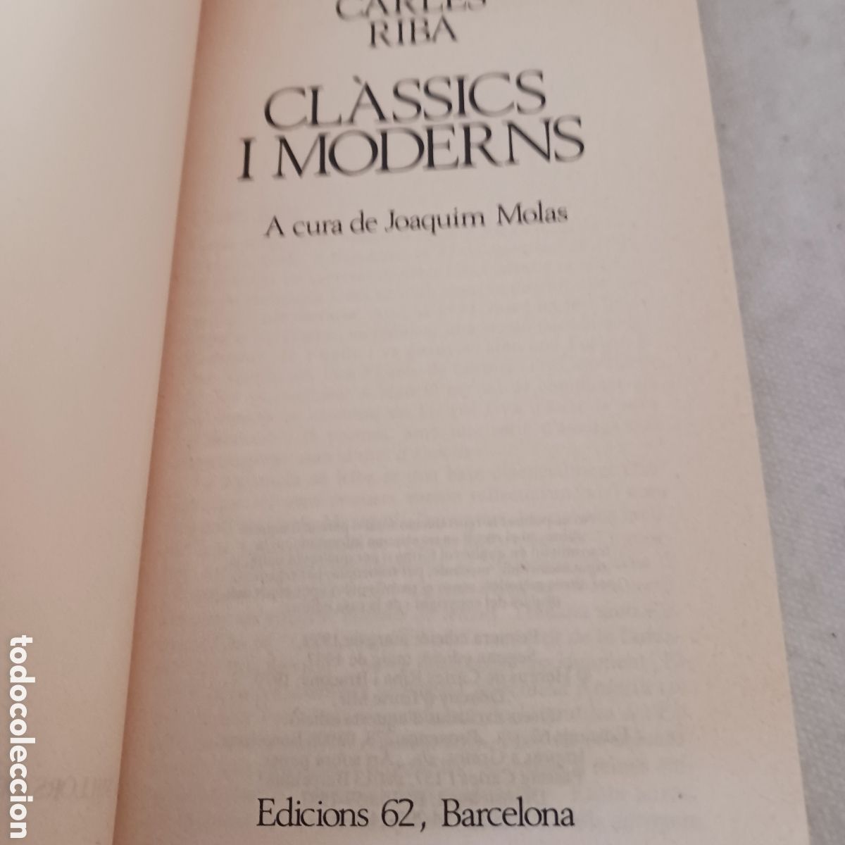 Libros de segunda mano: Classics i Moderns de Carles Riba - Foto 5