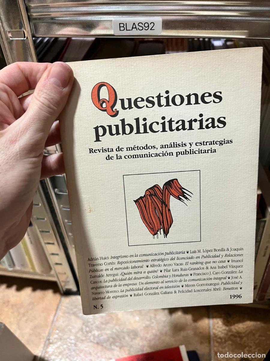 Libros de segunda mano: BLAS92 Cuestiones publicitarias n&ordm; 5 (1996)
