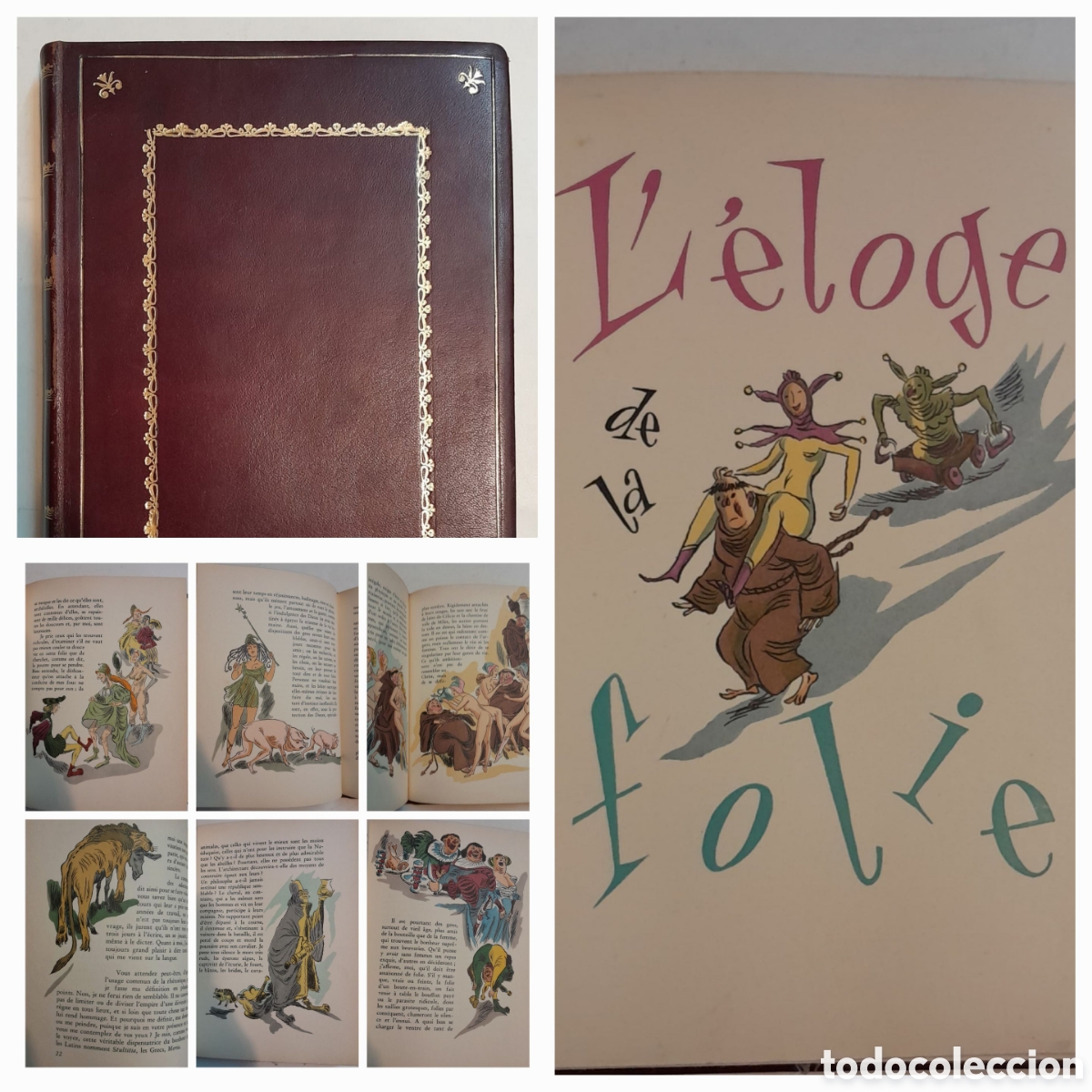 Libros de segunda mano: L'ELOGE DE LA FOLIE. Discous d'Erasme, ilustrado Van Rompaey, ed. Terres latines, numerado Erotismo