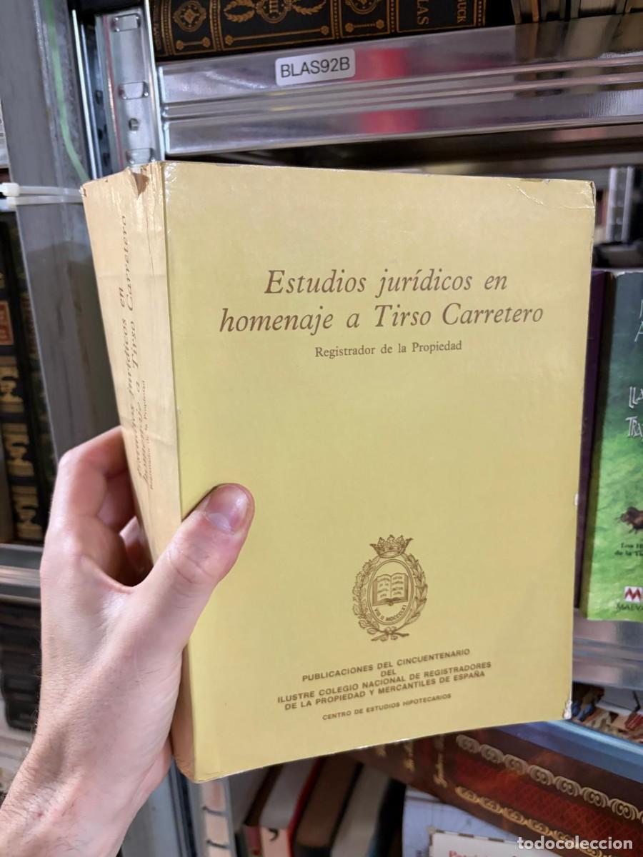 Libros de segunda mano: BLAS92B Estudios jur&iacute;dicos en homenaje a Tirso Carretero Centro de Estudios Hipotecarios libro