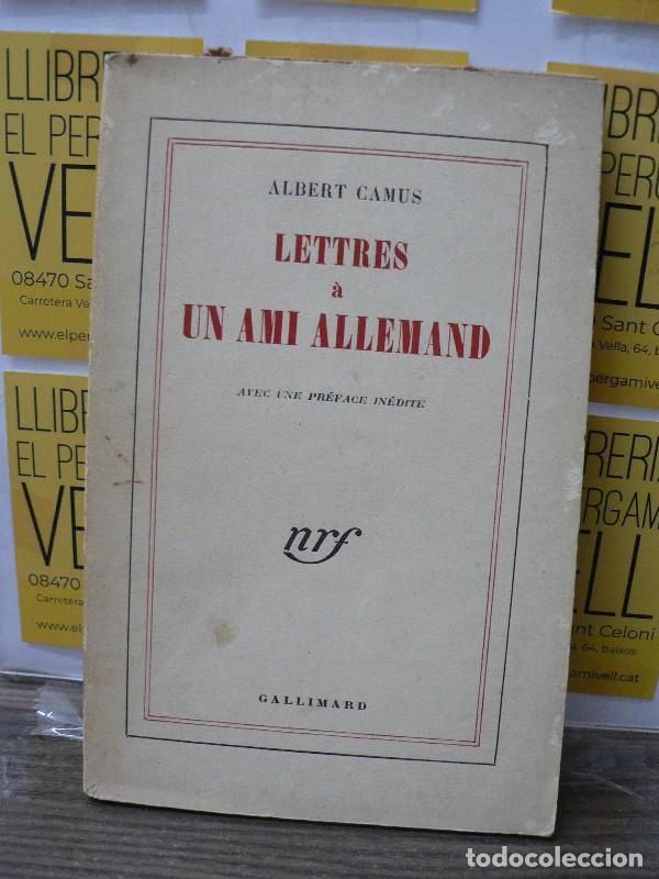 Libros de segunda mano: Lettres &agrave; un ami allemand - Albert Camus - Gallimard - 1957, 29&ordf; ed.