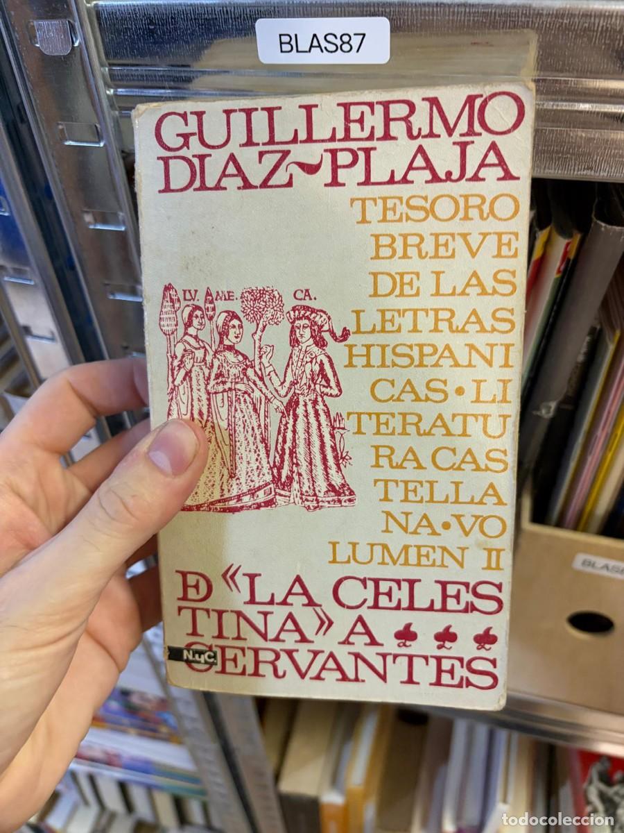 Libros de segunda mano: BLAS87 Guillermo D&iacute;az-Plaja Tesoro breve de las literaturas hisp&aacute;nicas. Volumen II: De &rdquo;La Celestina