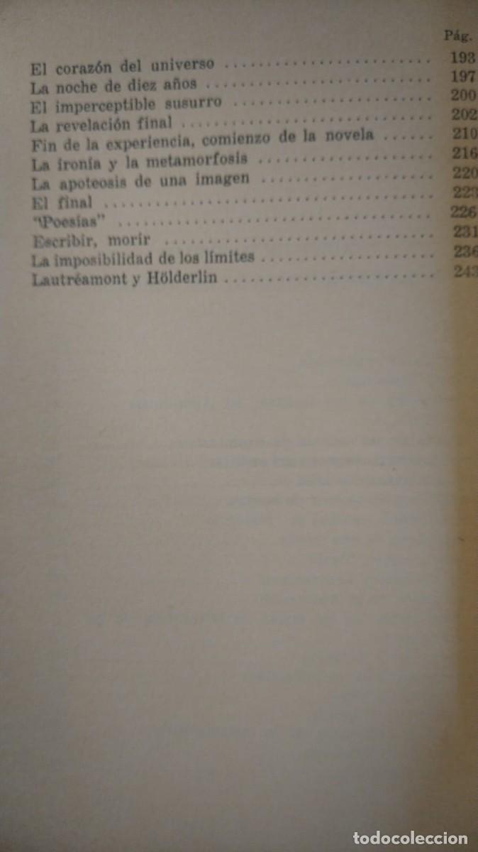 Libros de segunda mano: MAURICE BLANCHOT - SADE Y LAUTREAMONT - Foto 4