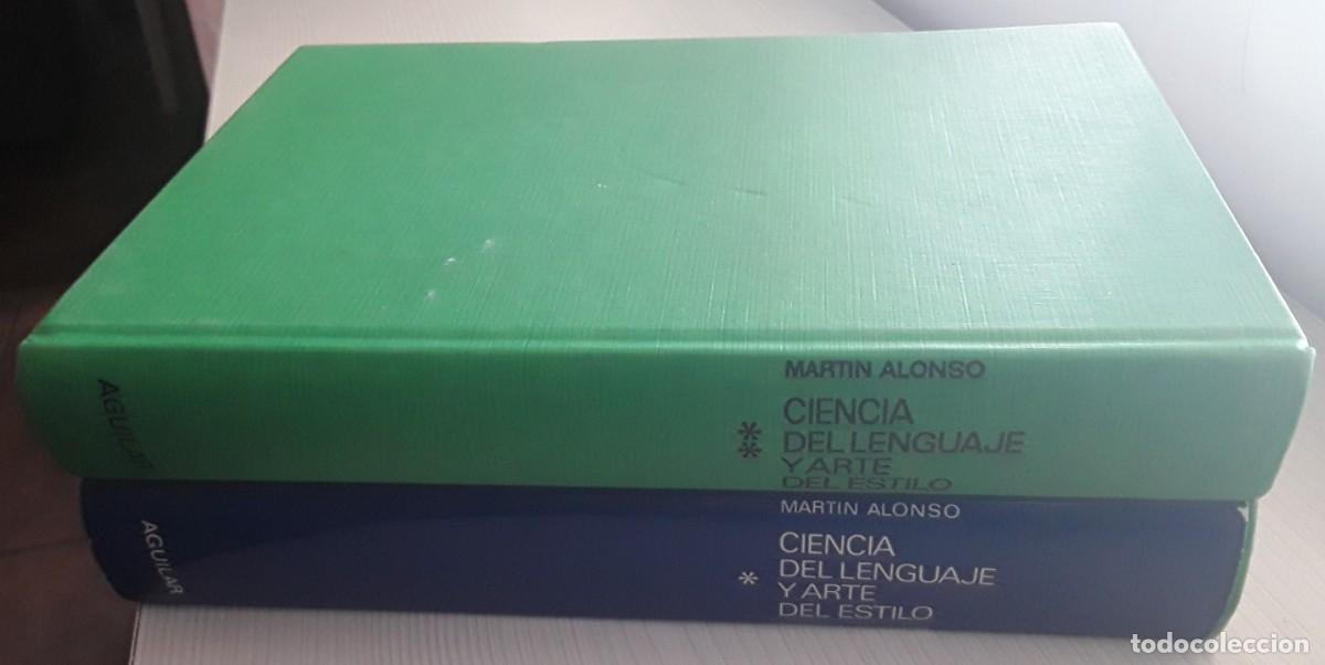 Libros de segunda mano: CIENCIA DEL LENGUAJE Y ARTE DEL ESTILO. MART&Iacute;N ALONSO. DOS TOMOS. - Foto 4