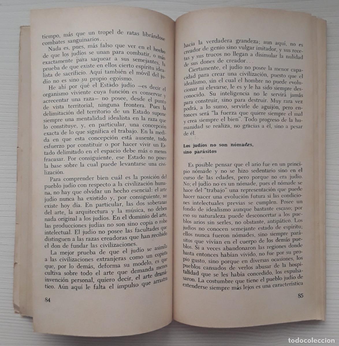 Libros de segunda mano: ADOLFO HITLER. MI DOCTRINA. - Foto 4
