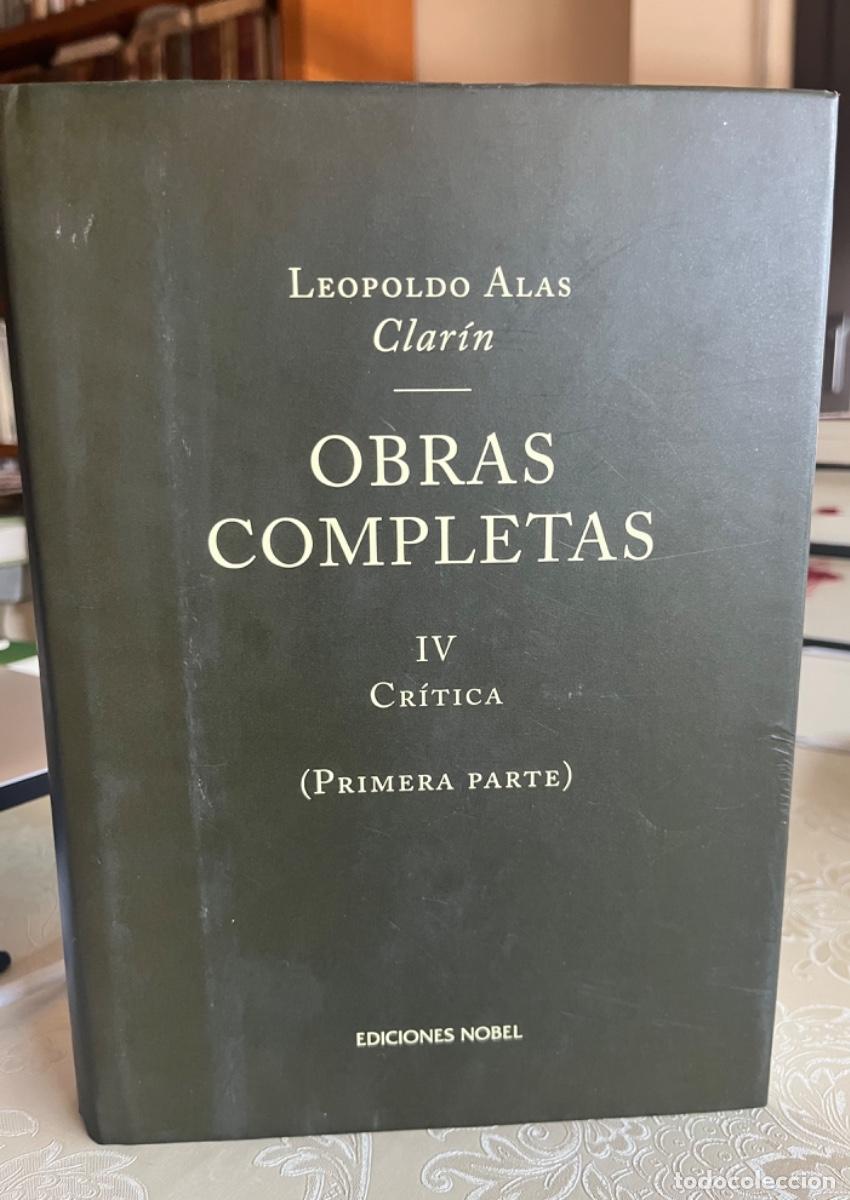 Libros de segunda mano: Alas, Leopoldo (Clarin).- Obras completas IV. Cr&iacute;tica ( Primera parte)