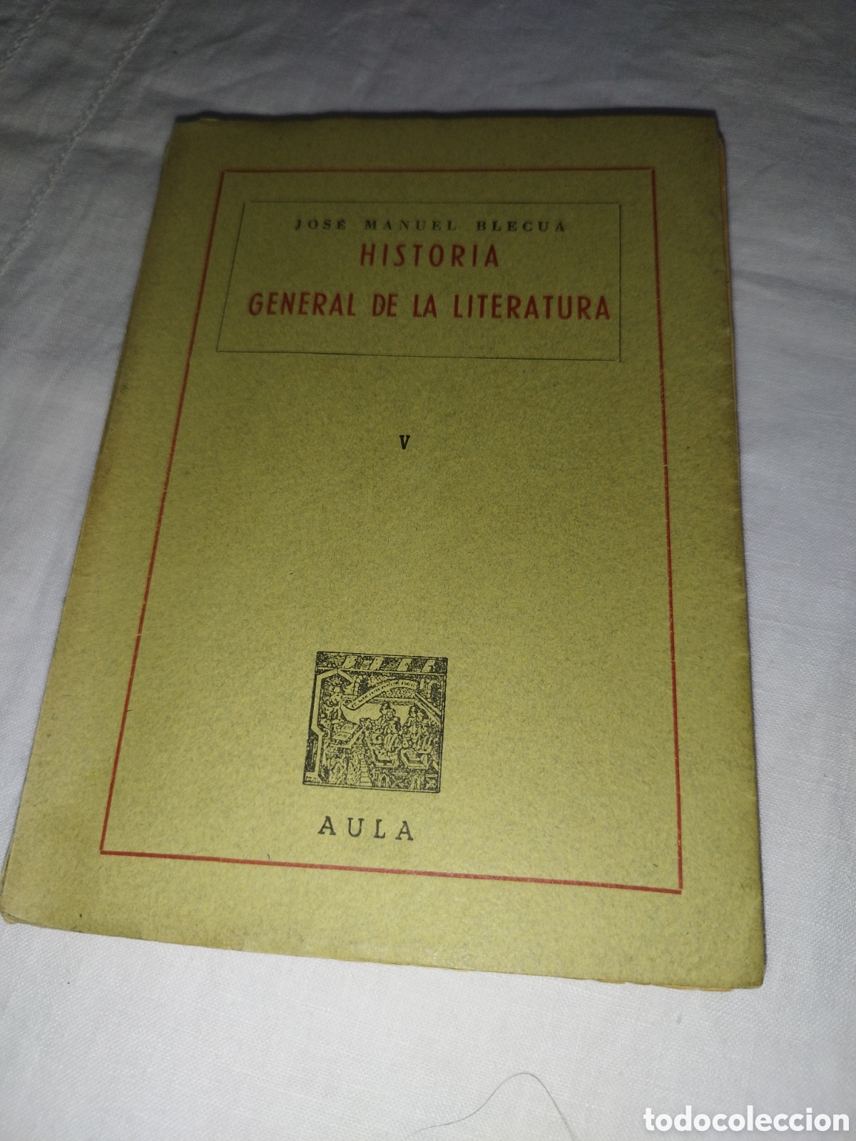 Libros de segunda mano: JOSE MANUEL BLECUA: HISTORIA GENERAL DE LA LITERATURA TOMO V. LIBRERIA GENERAL, 1948.
