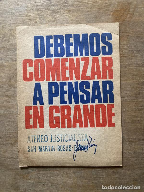 Livros em segunda m&atilde;o: Debemos comenzar a pensar en grande - Peron Juan