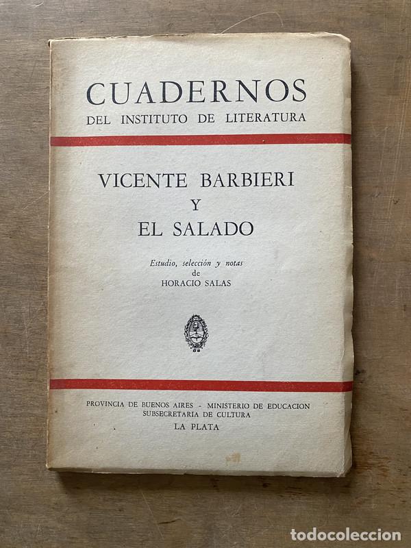 Second hand books: Vicente Barbieri y El Salado - Salas Horacio