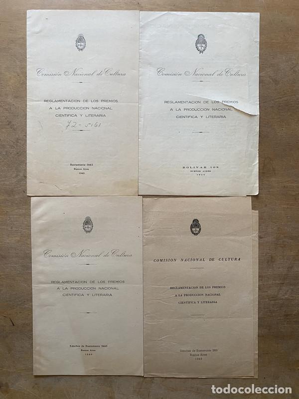 Libros de segunda mano: Reglamentacion de los premios a la produccion nacional cientifica y literaria - -