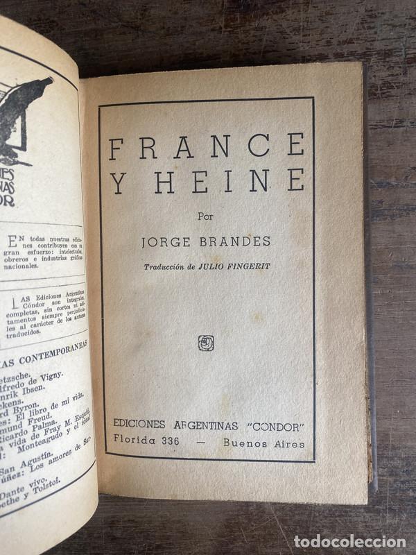 Second hand books: France y Heine - Brandes Jorge