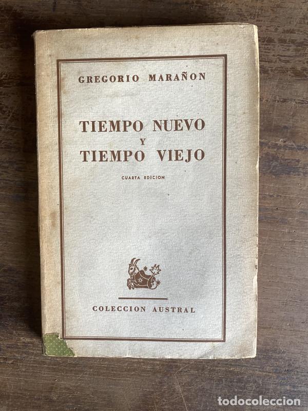 Libros de segunda mano: Tiempo Nuevo y Tiempo Viejo - Mara�on Gregorio