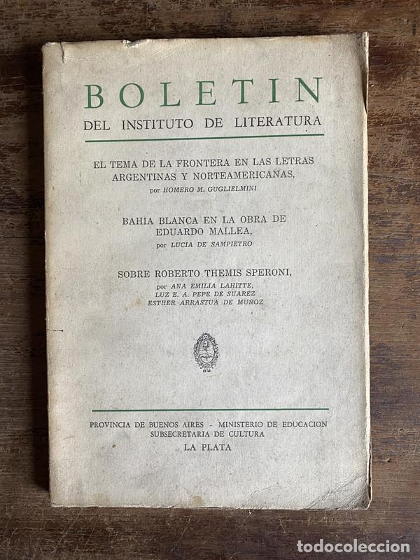Libros de segunda mano: Boletin del Instituto de Literatura - -