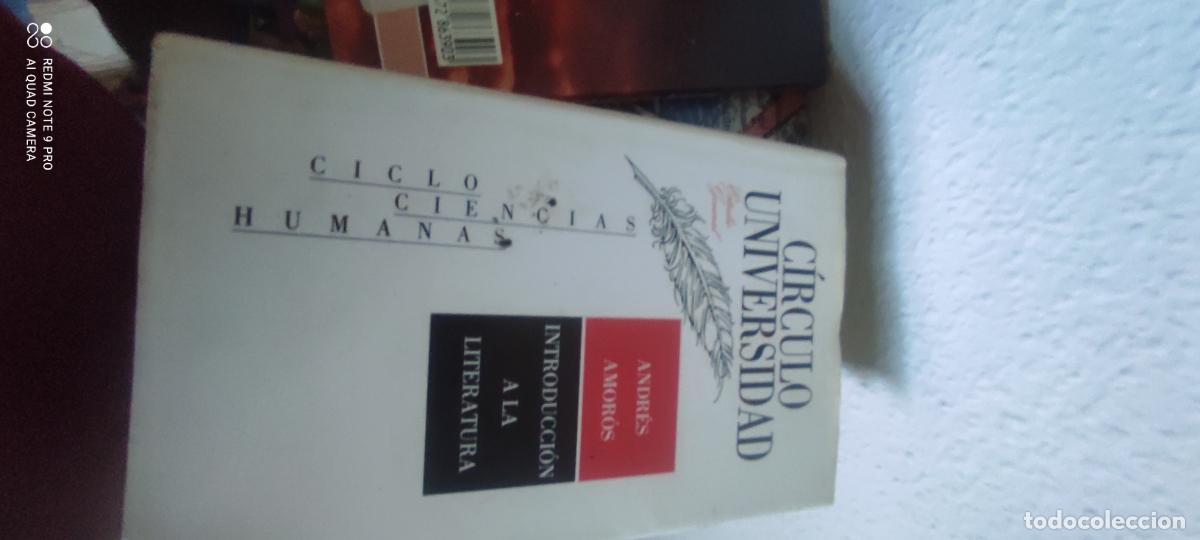 Libros de segunda mano: introducci&oacute;n a la literatura, andres Amoros, circulo universidad bs 36
