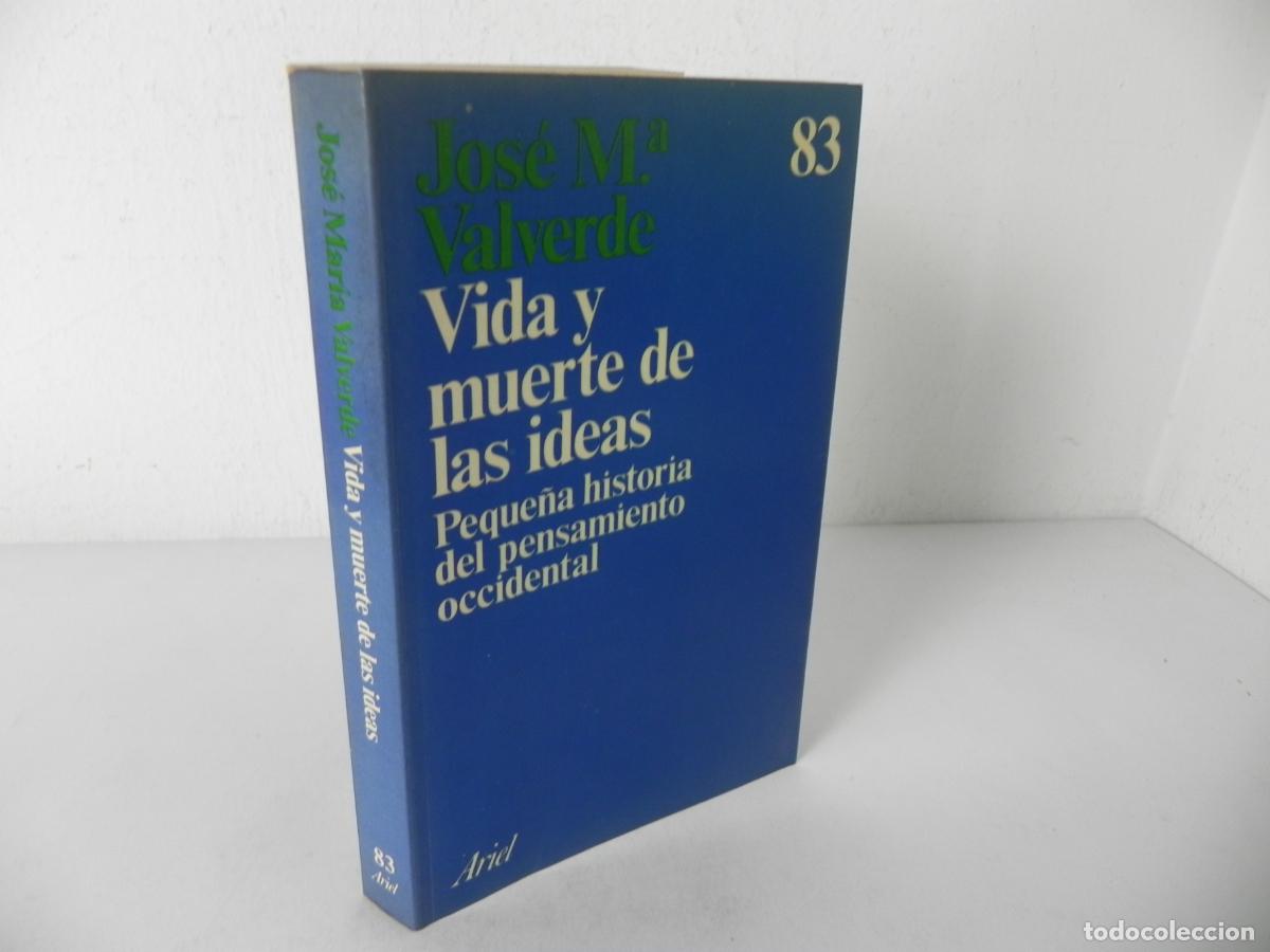 Libros de segunda mano: VIDA Y MUERTE DE LAS IDEAS (PEQUE&Ntilde;A HISTORIA DEL PENSAMIENTO OCCIDENTAL) JOSE M&ordf; VALVERDE-ARIEL-1989