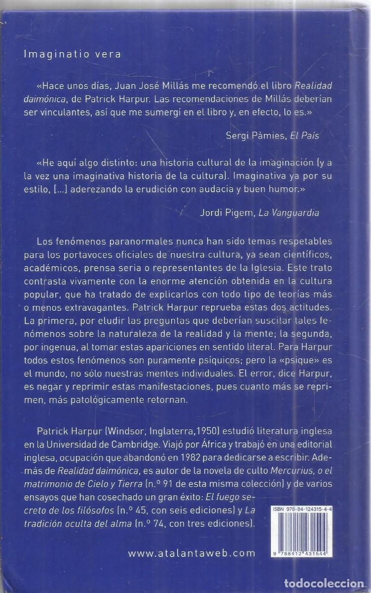 Libros de segunda mano: PATRICK HARPUR. REALIDAD DAIMONICA. ATALANTA. - Foto 2