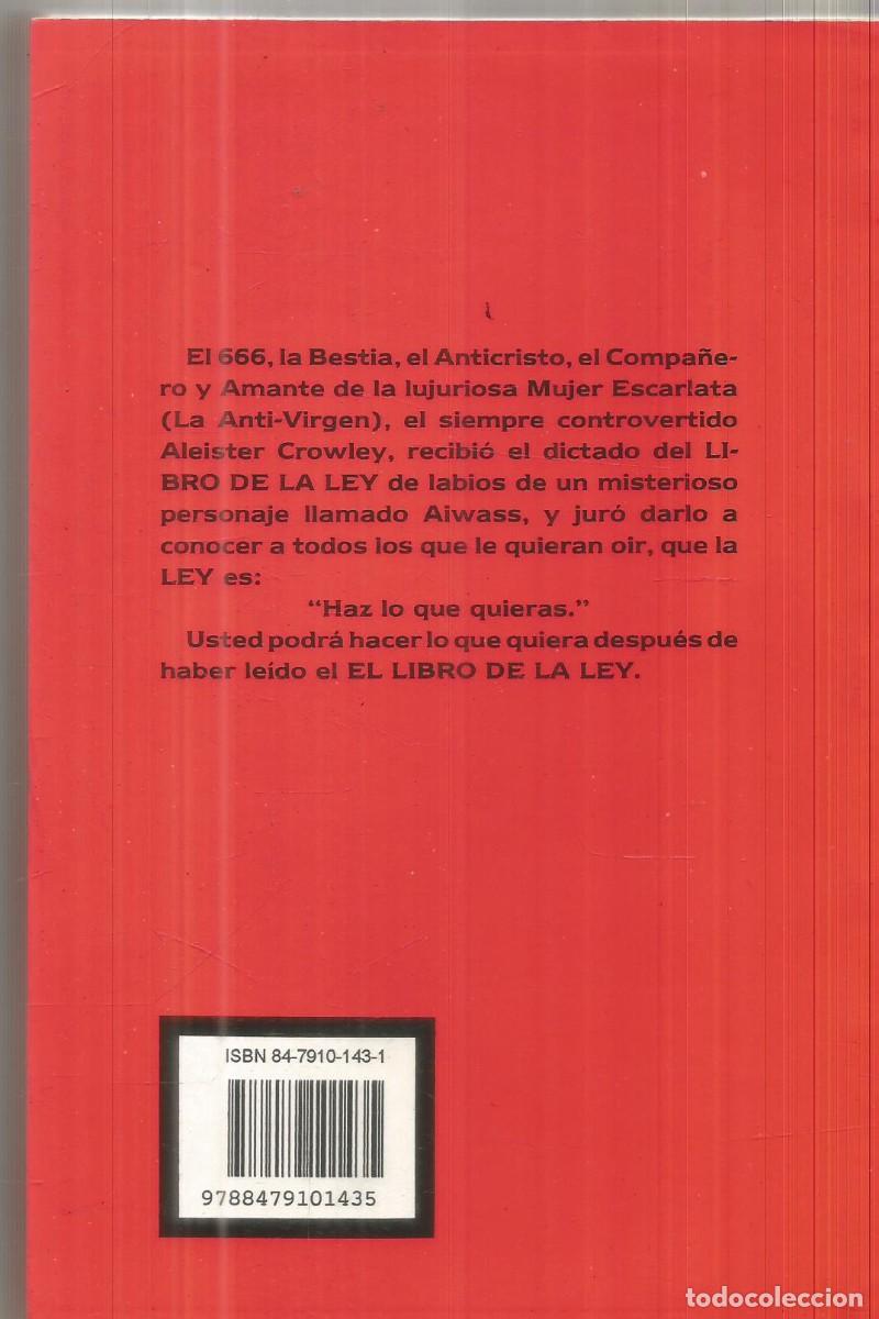 Libros de segunda mano: ALEISTER CROWLEY. EL LIBRO DE LA LEY. HUMANITAS - Foto 2