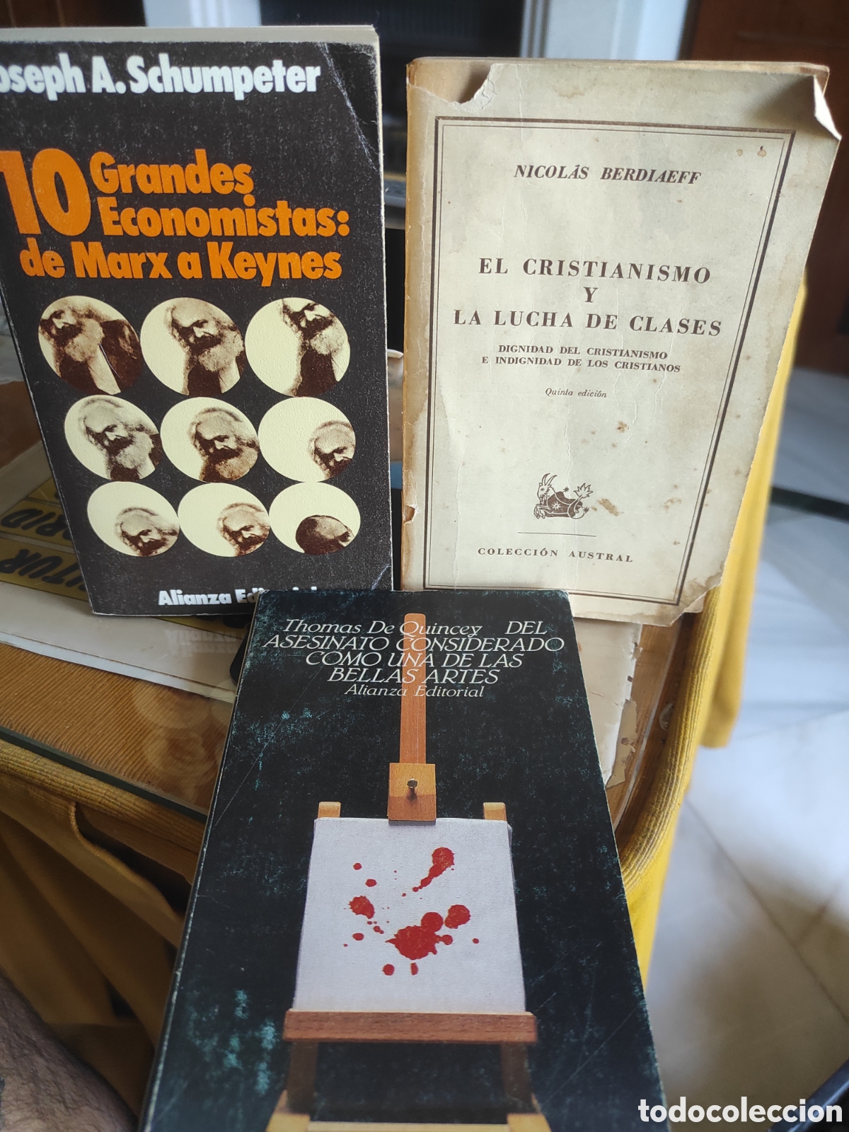 Libros de segunda mano: Lote de Schumpeter, De Quincey y Berdiaeff. Asesinatos , econom&iacute;a y cristianismo (PEDIDO MINIMO 10&euro;)