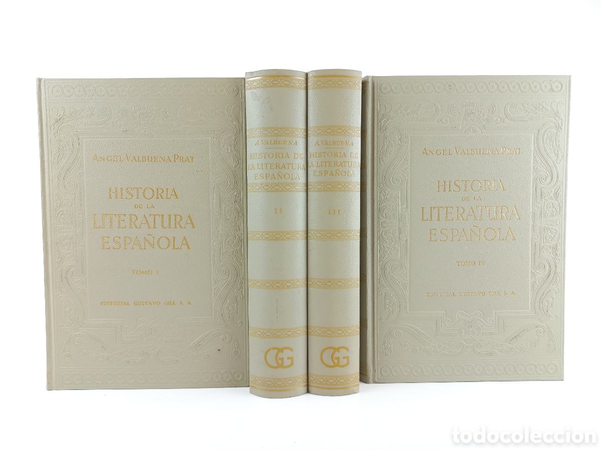 Libros de segunda mano: Historia de la Literatura Espa&ntilde;ola. Completo. &Aacute;ngel Valbuena Prat. Gustavo Gili Editor, 1974.
