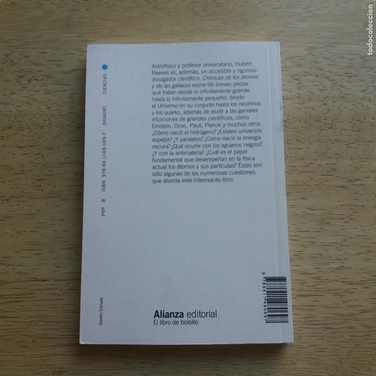 Libros de segunda mano: Cr&oacute;nica de los &aacute;tomos y de las galaxias. Hubert Reeves - Foto 2