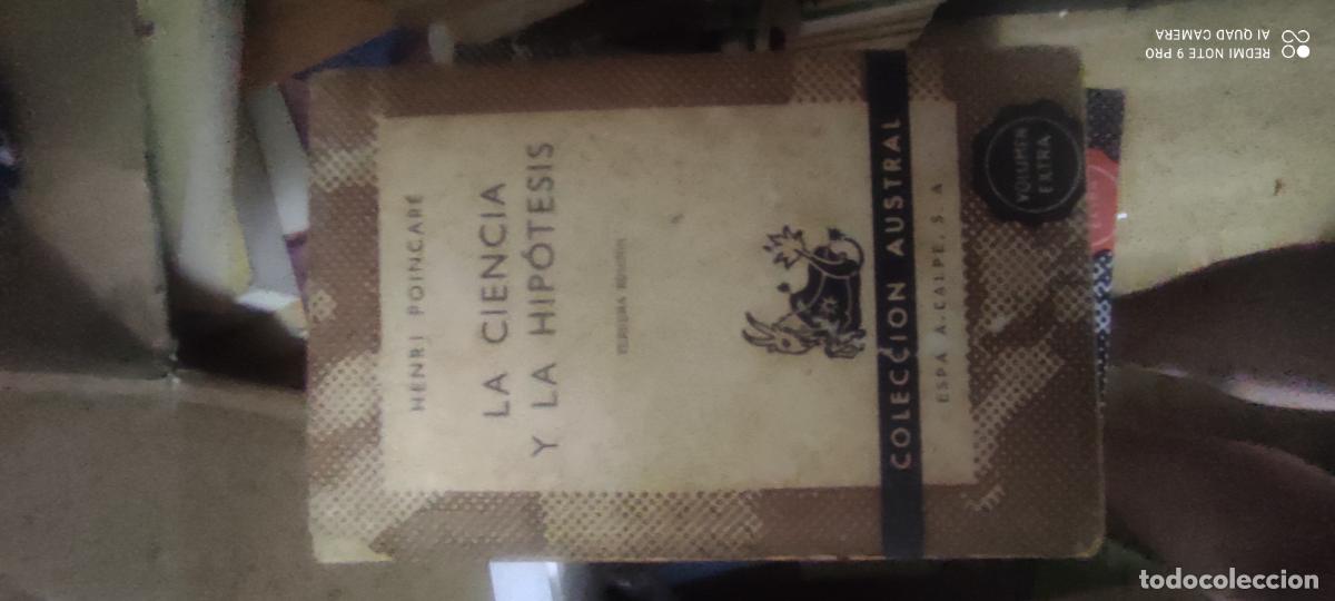 Libros de segunda mano: HENRI POINCAR&Eacute;. LA CIENCIA Y LA HIP&Oacute;TESIS. COLECCI&Oacute;N AUSTRAL 1963
