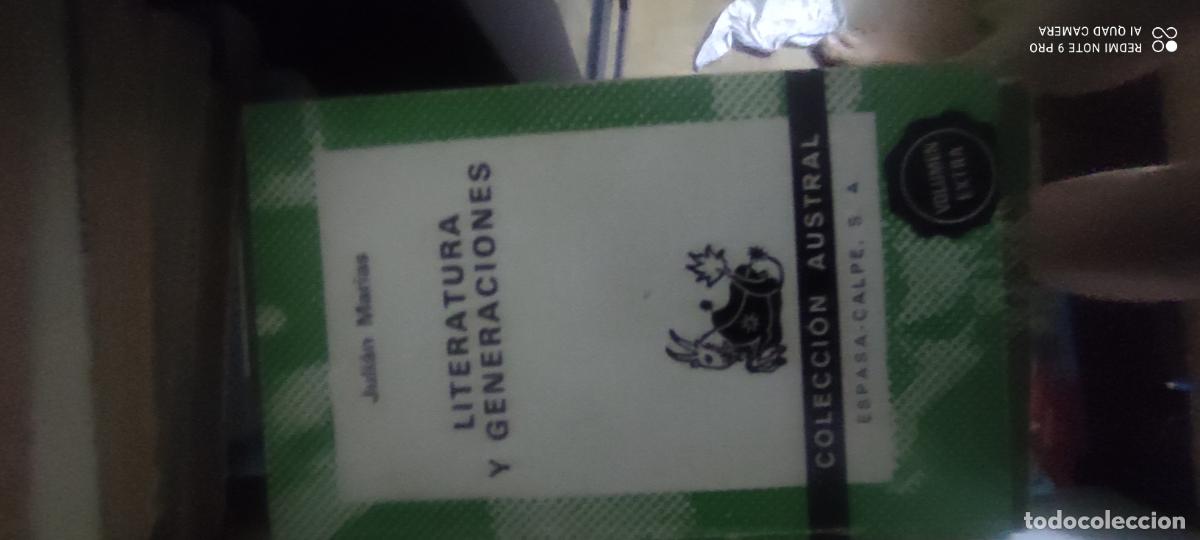 Libros de segunda mano: PEDRO LA&Iacute;N ENTRALGO - LA GENERACI&Oacute;N DEL NOVENTA Y OCHO - AUSTRAL N&ordm; 784 /1975