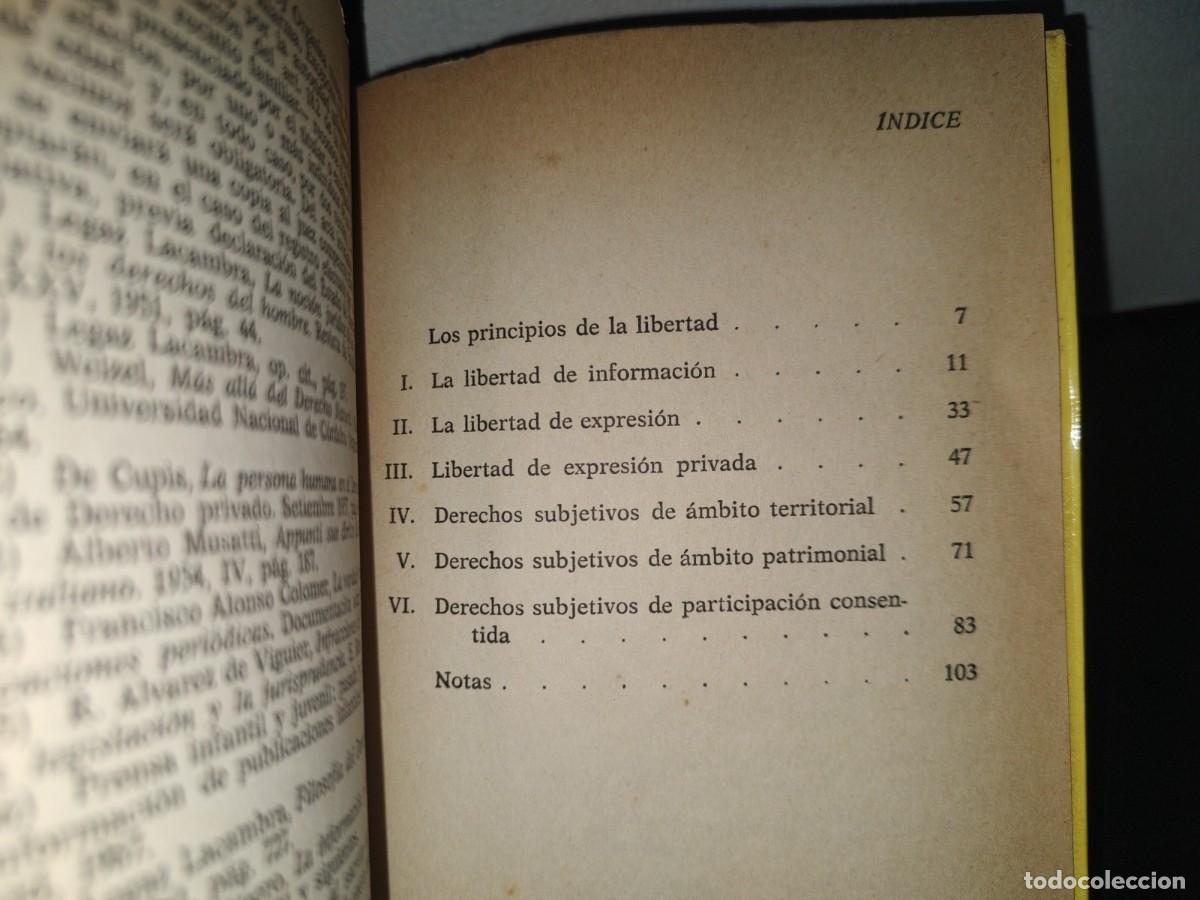Libros de segunda mano: 196- Libertad De Expresi&oacute;n Privada - C&eacute;sar Molinero - A.T.E. - 1981 - Foto 6
